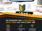 Car Air Freshener Tree 10 Pack Wakaba Japan Young Leaf Apple Scent JDM Non-Toxic