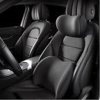 Car Headrest & Lumbar Support Cushion 2025 Upgrade Comfort Memory Foam Car Backrest and Neck Pillow Ergonomic Car Headrest & Lumbar Support for Driving Car Support Cushion for Office Chair Car (Black)