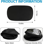 Wuyaoyao 2PCS Car Window Shades, 19.69"×12.13" Static Cling Auto Side Window Sunshade, Sun Blocker for Glare, Heat & UV Protection, Auto Side Window Screens for Baby, Universal Car Accessories