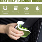 Car Seat Belt Cleaning Brush, U-Shaped Auto Interior Washing Brush with Double-Sided Bristles, Closeable Safety Belt Bristle Scrubber Cutlery Cleaner Brush for Car Home (1 PCS)