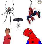 Rawan 4 Pack Car Air Freshener SpiderMan, Cute Car Accessories for Women, Men & Kids, Funny Decor Hanging Fresheners, Perfect for