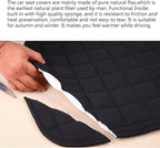 Suninbox Linen Seat Cover for Car,2 Pack Bottom Seat Covers for Trucks, Car Seat Cushion,Pads,Mat,Protector Universal Fit Most Automotive[Gray Front Seat]