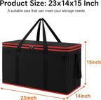 Bodaon 2-Pack Insulated Food Delivery Bag, XXXL Grocery Shopping/Catering/Bags, Rideshare Delivery Bag, Thermal Cold/Hot Styrofoam Carrier for Shopping/Travel/Catering/Car,