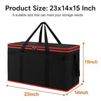 Bodaon 3-Pack Insulated Food Delivery Bag, XXXL Pizza Cooler Bags, Rideshare Delivery Bag, Warmer/Frozen, Cold/Hot Thermal Styrofoam Carrier for Car/Travel/Shopping/Catering