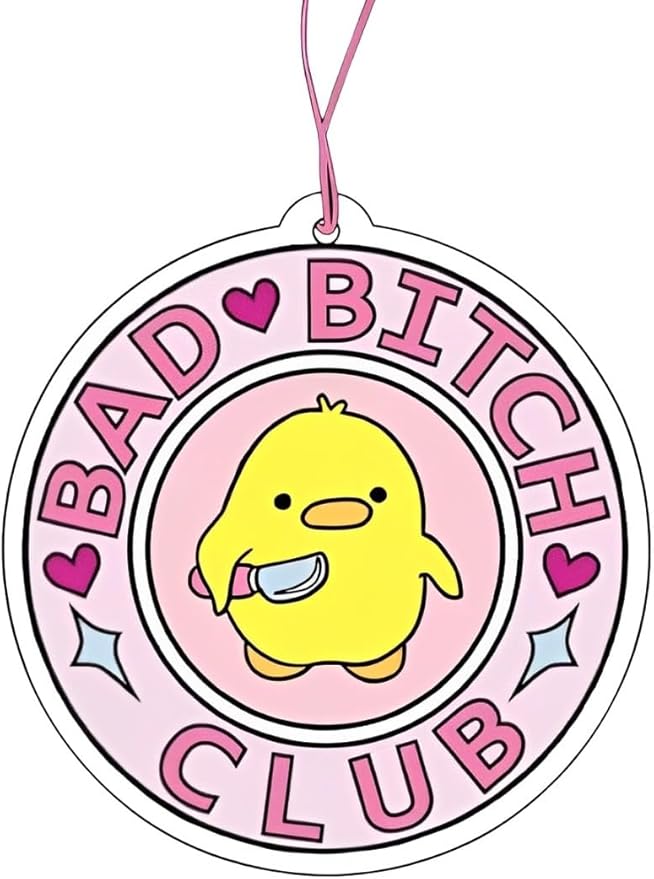 Bad Club Air Freshener, Car Accessories for Women Girls And men, Decor Hanging Fresheners Car Interior Room Decorations, for Christmas Gift