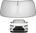 Proadsy 2026 Upgrade Front Windshield Sun Shade Foldable Sunshade Protector Custom Fit 2019-2025 ES Sedan Accessories