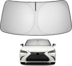 Proadsy 2026 Upgrade Front Windshield Sun Shade Foldable Sunshade Protector Custom Fit 2019-2025 ES Sedan Accessories