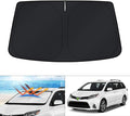 KUST Windshield Sun Shade for Toyota Sienna 2011-2020 Accessories Custom Fit Sunshade Foldable Sun Protector Block UV Rays Keep Car Cooler