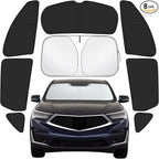 Car Window Shades Intended for Acura RDX 2019-2026, Privacy Window Covers 8PCS for Side, Rear & Windshield, Car Shield Sunshade for Privacy Protection, Heat Blocking, Camping and Parking
