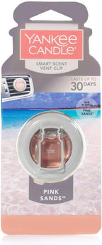 Yankee Candle Smart Scent Auto Vent Clip Car Air Freshener, Pink Sands (Pack of 4)
