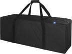 COOLBEBE 36-Inch Large Travel Duffle Bag, 100L Heavy Duty Luggage for Sports Equipment, Camping & Moving, Water Resistant, Black