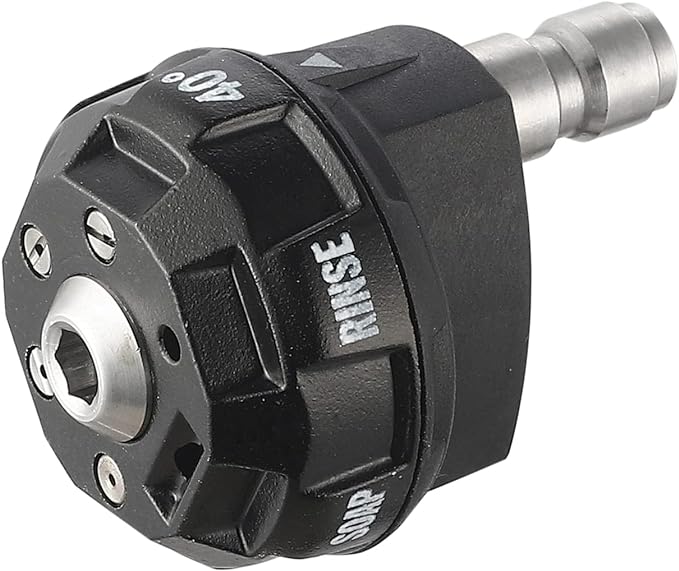 Meteor Blast 6 in 1 Pressure Washer Nozzle Tips，Mutiple Degrees in One， Quick Change over and Adjustable, 1/4 inch Quick Connector, MAX 4500PSI for Pressure Washer