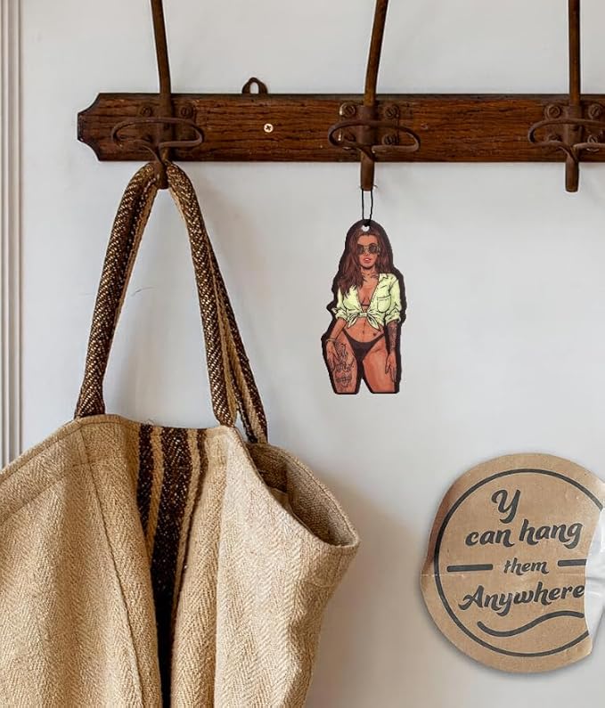 Funny Naughty Unique Car Air Fresheners Scented With Premium Oils By Fresh Fresheners (Sexy Tattoo Woman)