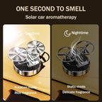 Solar Energy Auto Rotating Diffuser with Fragrance, Essential Oil Diffuser Scent Decoration for Car Interior & Home Office (2pcs)