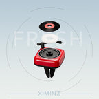 Car Record Player Air Diffusers Car Scents Air Freshener for Air Conditioning Outlet Clop Vent Clips Red, Mens Car Accessories