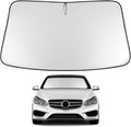 Proadsy 2026 Upgrade Windshield Sun Shade Custom Fit 2010-2016 E Class Foldable Front Sunshade Protector Sun Visor Blocks UV Rays Keep Car Cooler