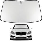 Proadsy 2026 Upgrade Windshield Sun Shade Custom Fit 2010-2016 E Class Foldable Front Sunshade Protector Sun Visor Blocks UV Rays Keep Car Cooler