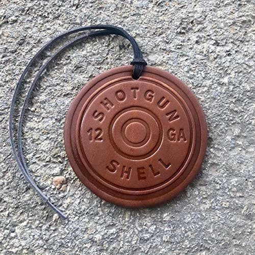 Air Flair | Leather Air Freshener | Shotgun Shell (5) Cowboy Cologne Scent)