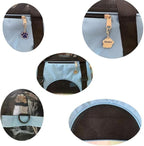 Cat Carrier,Soft-Sided Pet Travel Carrier for Cats,Dogs Puppy Comfort Portable Foldable Pet Bag Airline Approved (Small Blue)