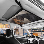 Car Roof Storage Bag Brown Black Horse Car Seat Storage Hanging Bag Multi-Purpose Car Bag Storage Box Organizer Pouch Pocket Inner Car Accessories Compatible with Most Vehicles