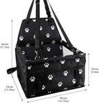 Myuilor Pet Dog Car Booster Seat Carrier,Portable Foldable Carrier with Seat Belt for Dog Cat up to 30lbs …