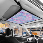 Blue-Purple Scales Car Roof Storage Bag Car Roof Seat Organizer All Car Storage Organizers Inner Car Accessories Compatible with Most Vehicles