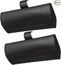 Accmor Glasses Holder for Car Sun Visor, 2 Pack Vehicle Sunglasses Holders Case with Hidden Magnetic Closure, Universal Fit Leather Auto Eyeglasses Organizer Box Eyeglass Hanger Clip Car Accessories