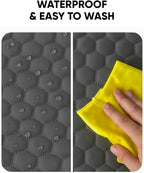 Owleys Premium Leather Car Seat Protector for Child 2 pcs Gray