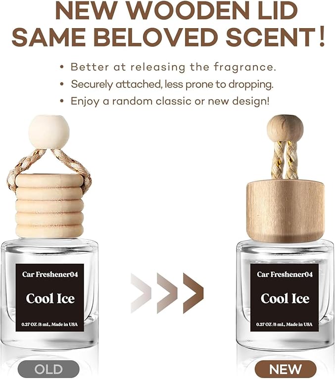 C Classy Car Air Freshener Hanging 2 Pack, Cute Essential Oil Diffuser for Cars, Long-Lasting Fragrance, Air Diffusers, Car Air Fresheners for Women & Men Gift, Made in USA