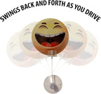 2PCS Car Air Fresheners | The Air Freshener That Swings Back And Forth | Emoji, Cute | Scents Include, Lemon, Cherry, Lilly and Lavender (Emoji)