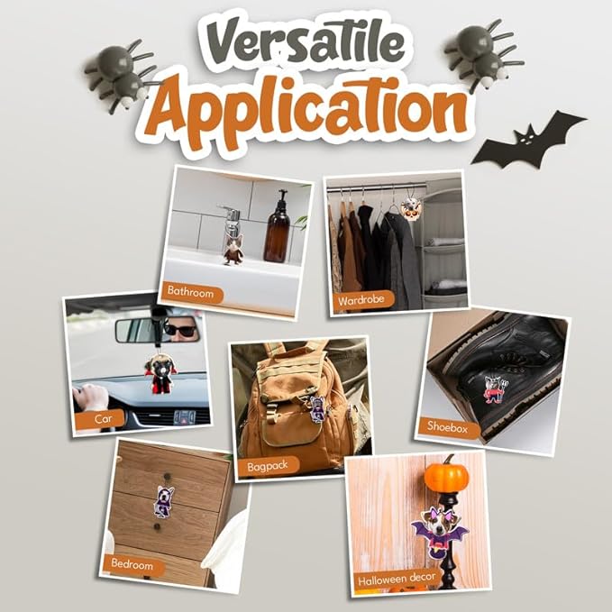 Custom Halloween Car Air Freshener – Personalized Photo Air Freshener, Custom Picture Air Freshener for Car, Customized Halloween Ornament – Unique Custom Air Fresheners with Your Design