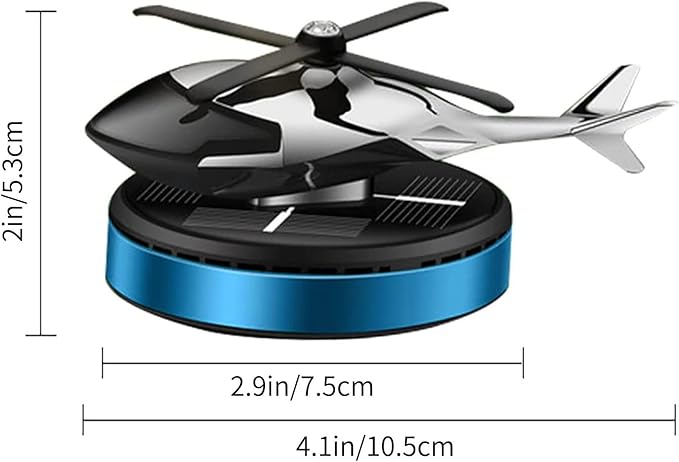 Helicopter Car Air Freshener Rotating Solar Car Freshener Airplane Car Perfume