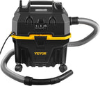 VEVOR 4 Gallon 5.0 Peak HP Wet and Dry Shop Vac， Portable Shop Vacuum and Blower 3-in-1 with Filter, Hose and Attachments for Home and Car Cleaning Black