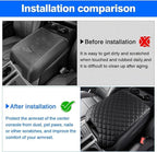 Autorder Center Console Cover for 2015-2020 Ford F150 /2017-2022 F250 F350 F450 /2018-2024 Expedition Accessories Armrest Cover Anti-Scratch Middle Console Pad Armrest Protector(Bucket Seat ONLY)