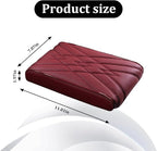 Car Center Console Cover, Memory Foam Vehicle Arm Rest Seat Box Cushion Pad, Scratch & Wear Resistant Automotive Middle Console Protector, Universal for SUV Automobile Truck (Red)