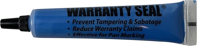 Sherco-Auto Blue Tamper Proof Cross Check Repair & Maintenance Warranty Seal 1.8 Oz Squeeze Tube Paint Marker - 12 Tubes - Made in USA