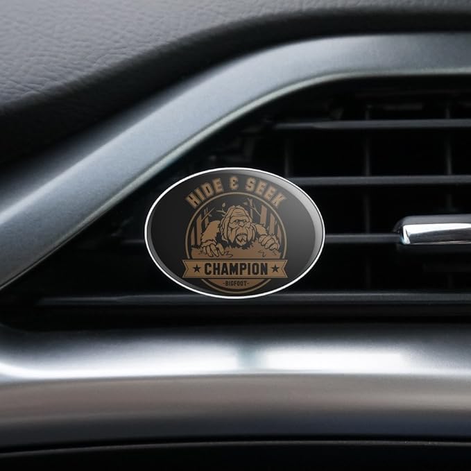 Hide and Seek Champion Bigfoot Sasquatch Funny Car Air Freshener Vent Clip