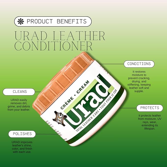 Leather Conditioner 7oz (200g) Light Brown – Deep Conditioning and Color Restoration for Leather Furniture, Car Seats, Shoes, and More!
