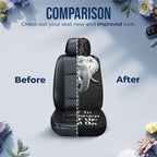 GENANY Elephant Car Seat Covers Set of 2, Breathable Front Seat Covers for Truck Sedan SUV, Animal Themed Car Accessories, Elephant Gift for Women Men