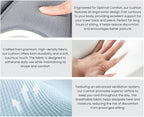 Ergonomic Lumbar Support Cushion,44.5mm x 410mm x 340mm, Standard Size, for Shoulder and Back Posture, 110-265 lbs Capacity