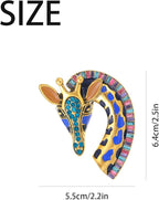 Giraffe Car Decor,Cute Tropical Animal Car Air Freshener Vent Clip,Bling Colorful DashBoard Vent Decorations for Women Teems,Refillable Aroma Diffuser