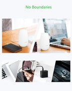 SOICARE Diffuser,USB Plug-in Car Portable Aromatherapy Diffuser,Essential Oils for Diffusers with 7 Colors Lights 2 Switch Mode Waterless Auto Off for Car Home Office Room (White)