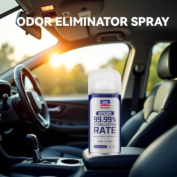 GLODWAY Car Air Freshener Spray, Cedar Cologne Scent, 6 OZ Odor Eliminator,4 Pack, for Cars, Trucks, RVs, Home