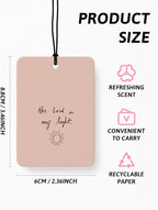 Boho Christian Jesus Air Freshener 4 Pcs, Inspirational Christian Bible Verse Hanging Air Freshener for Cars Closet Drawer Books, Religious Boho Car Accessories Mirror Decor for Women