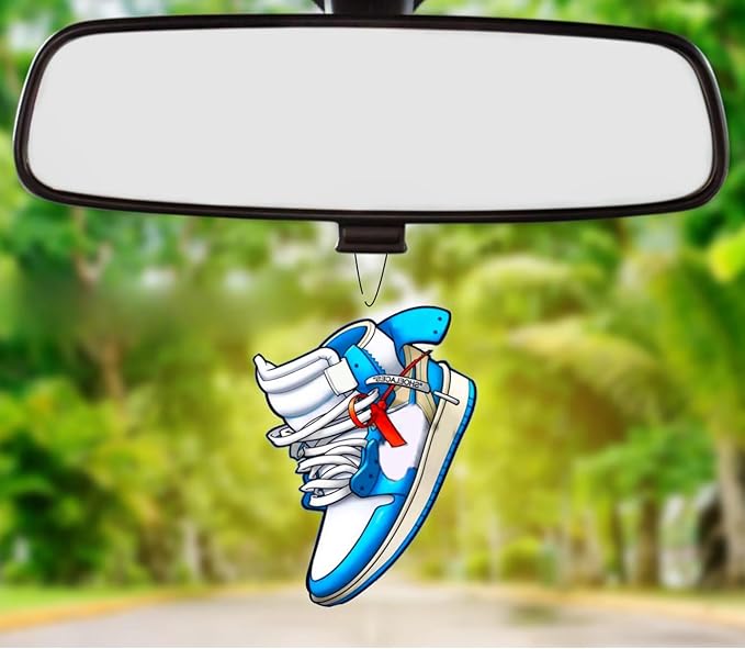 Rawan Car Air Freshener, Sneaker for Women, Men & Kids - Decor Hanging Fresheners for Car Interior & Home - 4 Pack