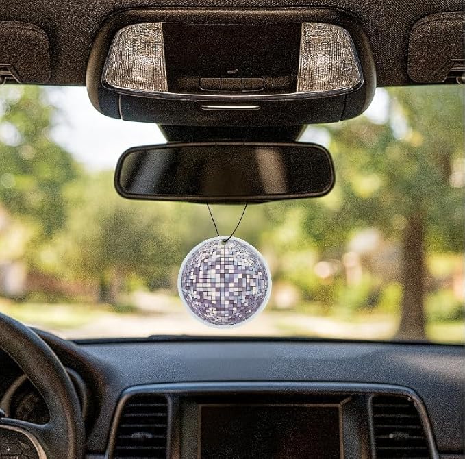 Fresh Fresheners Cute Funny Car Air Fresheners 4-pack (Disco Ball)