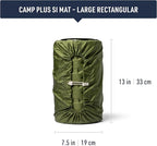 Sea to Summit Camp Plus Self-Inflating Foam Sleeping Mat for Camping - Rectangular - Large (78 x 25.2 x 2.6 inches)