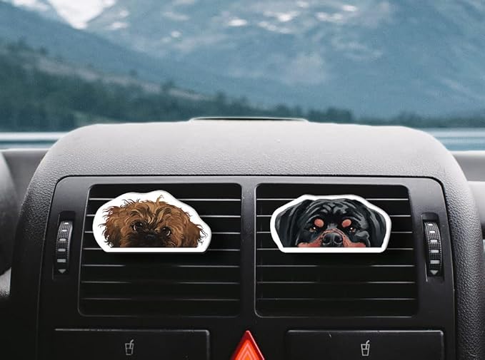 WIRESTER Fresh Scented Car Air Freshener Vent Clip, Decorative Accessories, Interior Decoration for Cars - Dog, Cat, Animal