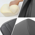 1p Memory Foam Lumbar Support Pillow for car Lower Back Pain Relief - Back Cushion for Driving, Chair Support for Car-Office Chair（Black）