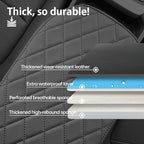RAV4 Center Console Cover/Pad Fit 2019-2023 2024 2025,Faux Leather Toyota RAV4 Armrest mat,Posture Improving Support Cushion,Protector Console,Waterproof, Wear-Resistant,Flame-Retardant
